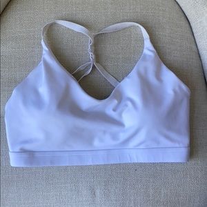 Nike White Cross Back Sports Bra Women’s Large